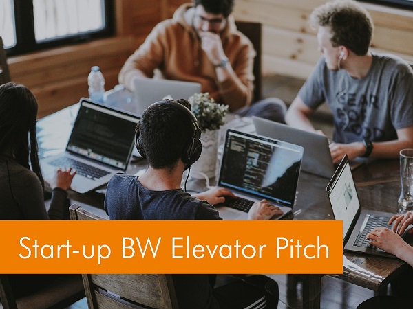 Ab Oktober 2020: Start-up BW Elevator Pitch